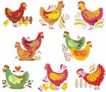 (image for) Jacobean Hens